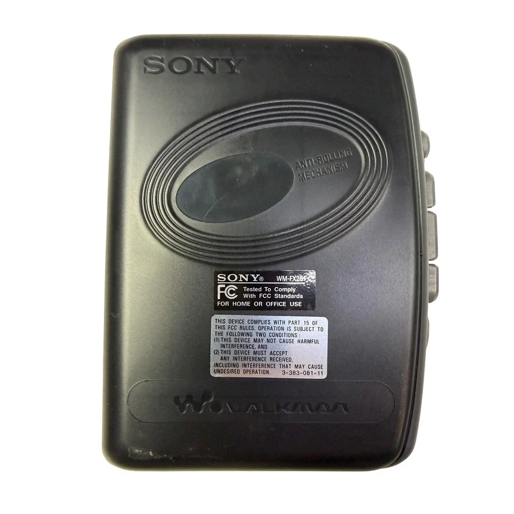 Sony Walkman WM-FX281 Portable Cassette Player AM FM TV‎ Weather Band Silver